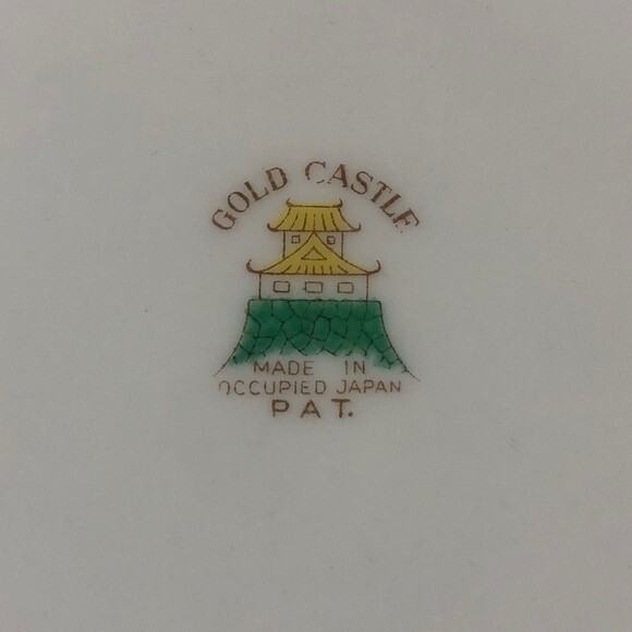 Vintage Gold Castle Made in Occupied Japan China Bowl - Picture 2 of 7